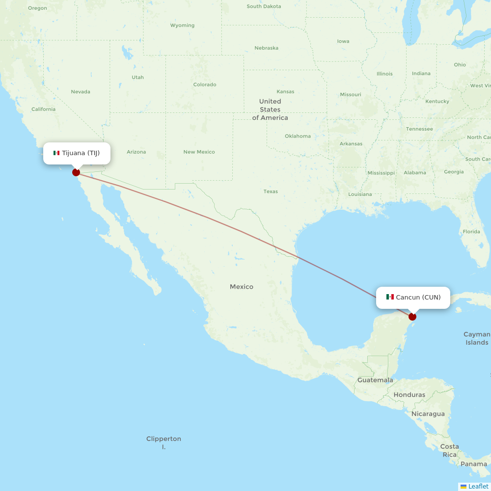 google flights tijuana to cancun