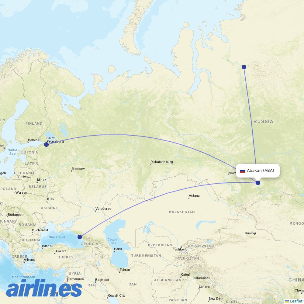 NordStar at ABA route map