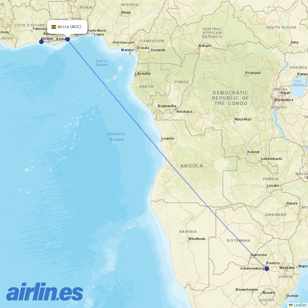 SAA at ACC route map