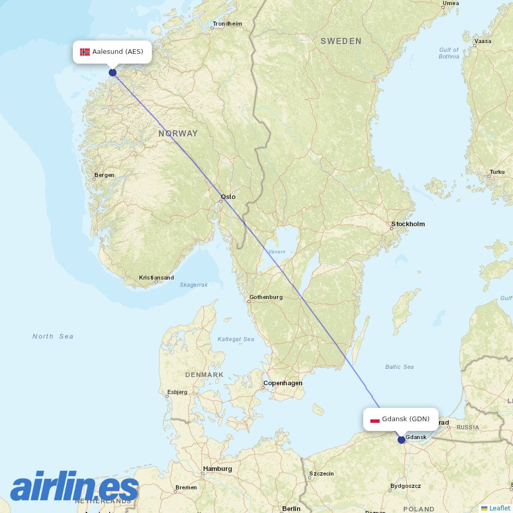 Wizz Air from Vigra destination map
