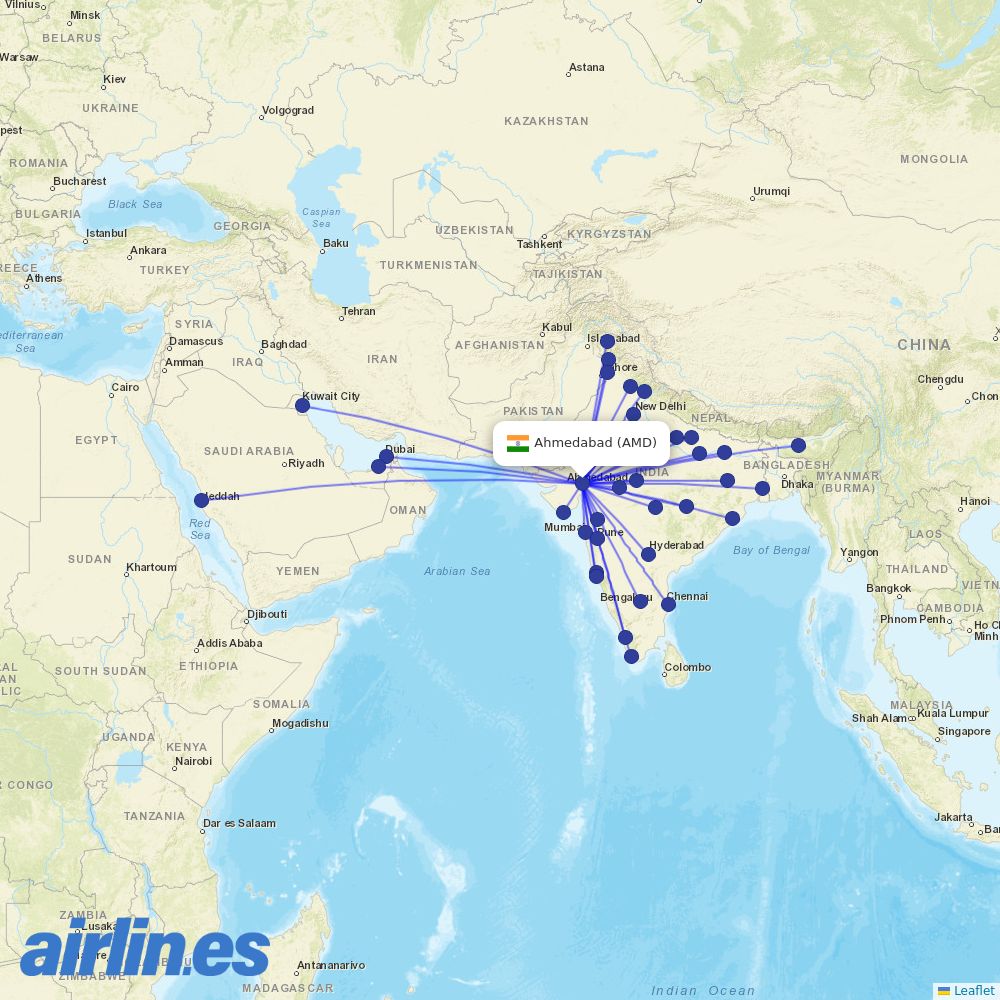 IndiGo at AMD route map