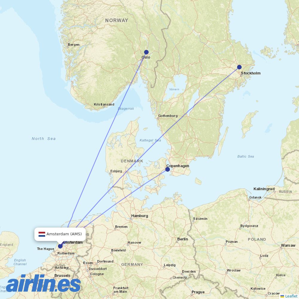 SAS at AMS route map