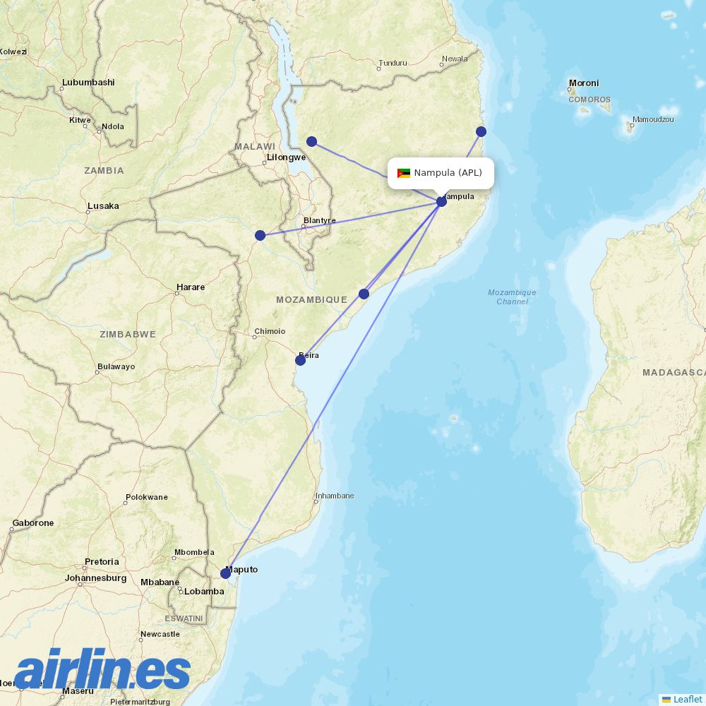 LAM at APL route map