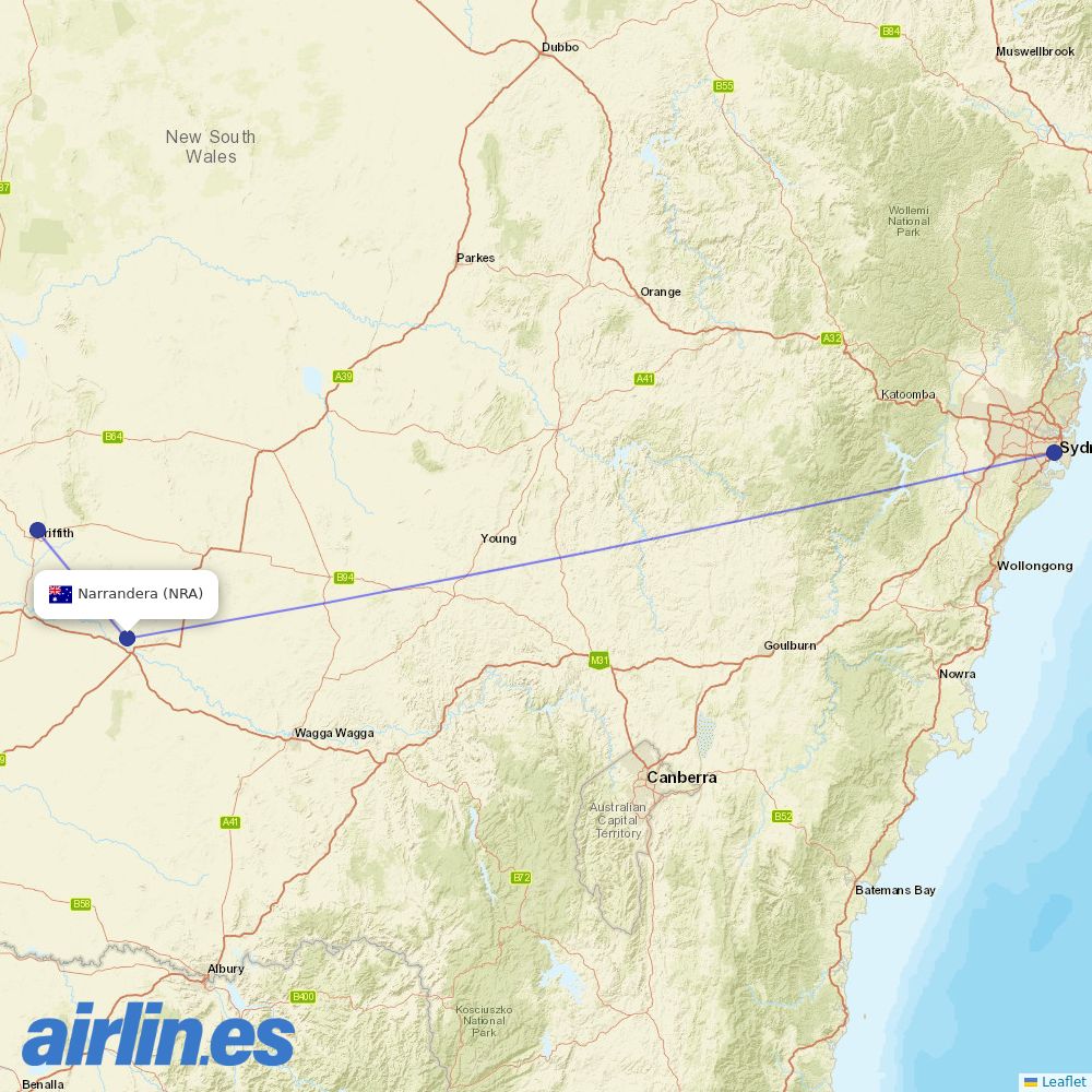 Air Serbia at ATH route map