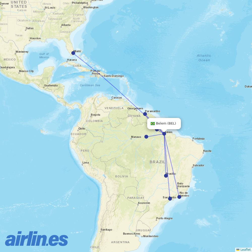 Gol from Val De Caes destination map