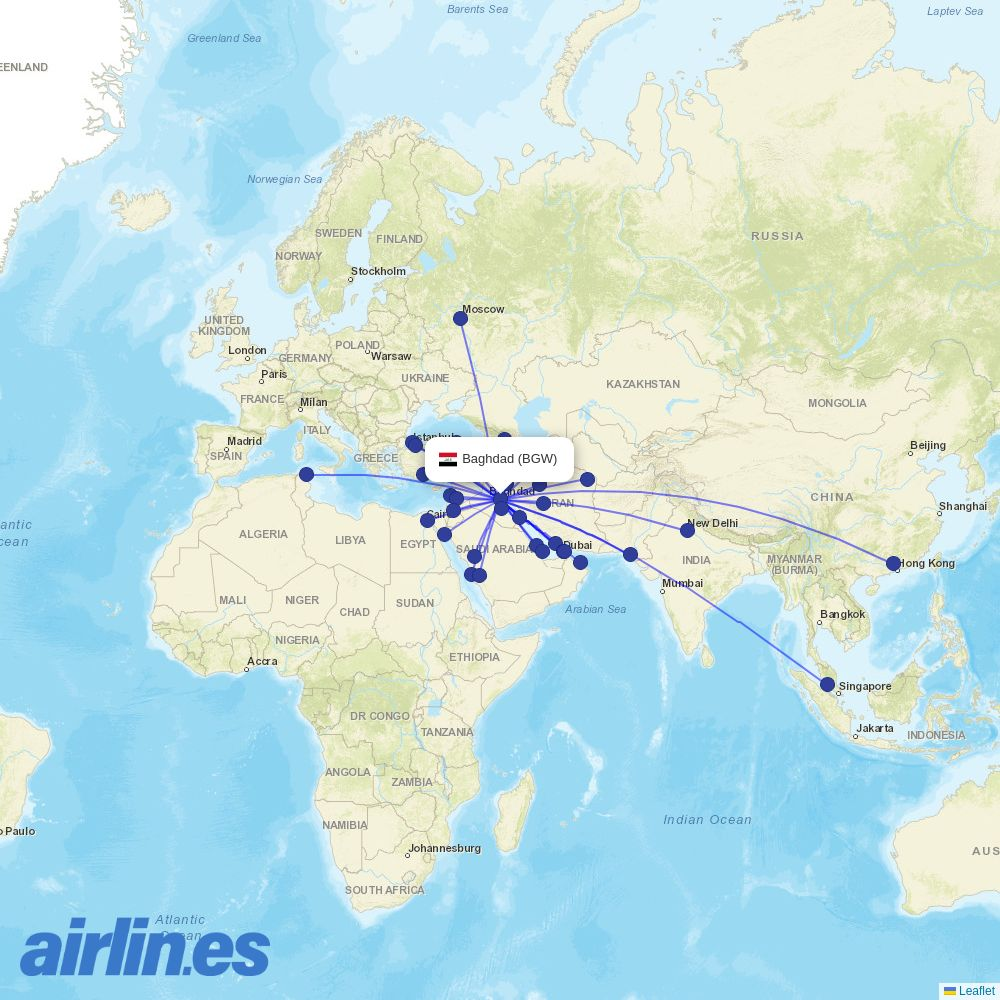 Sepehran at BGW route map