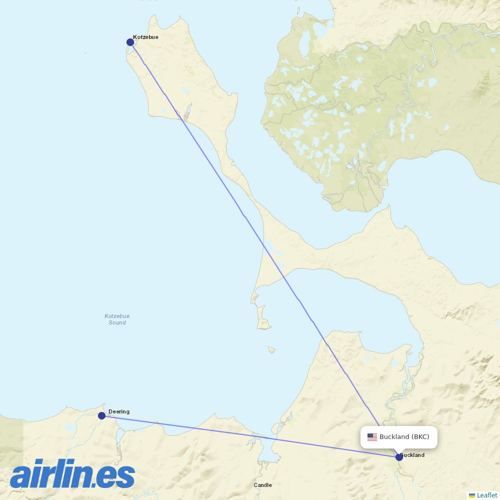 Easy Fly Express from Buckland Airport destination map