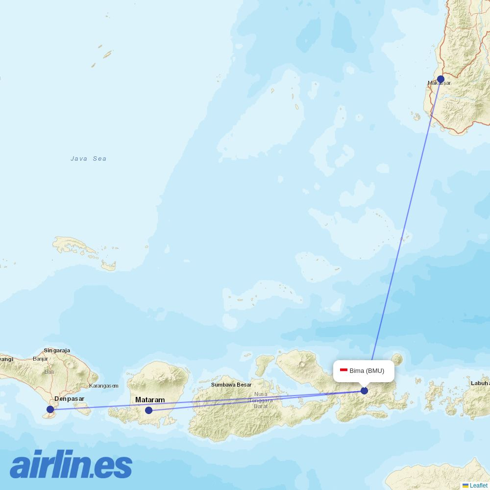 Wings Air from Muhammad Salahuddin destination map