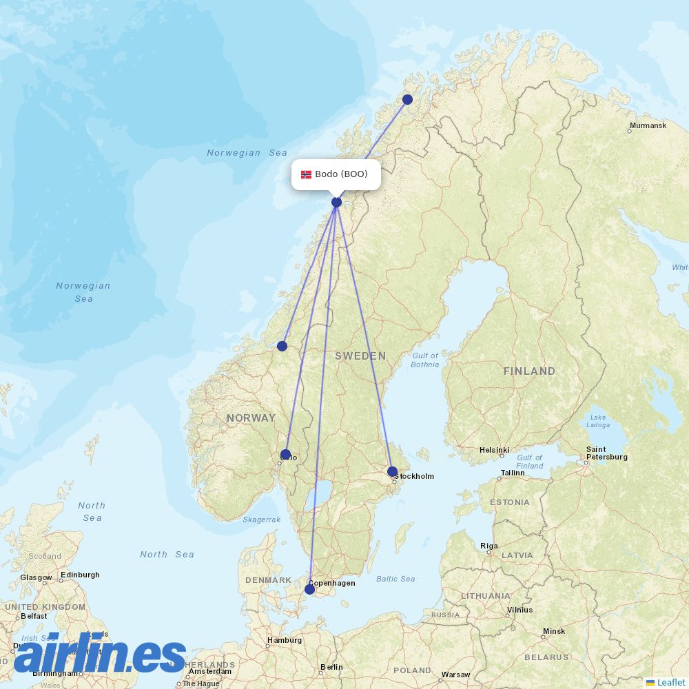 SAS at BOO route map