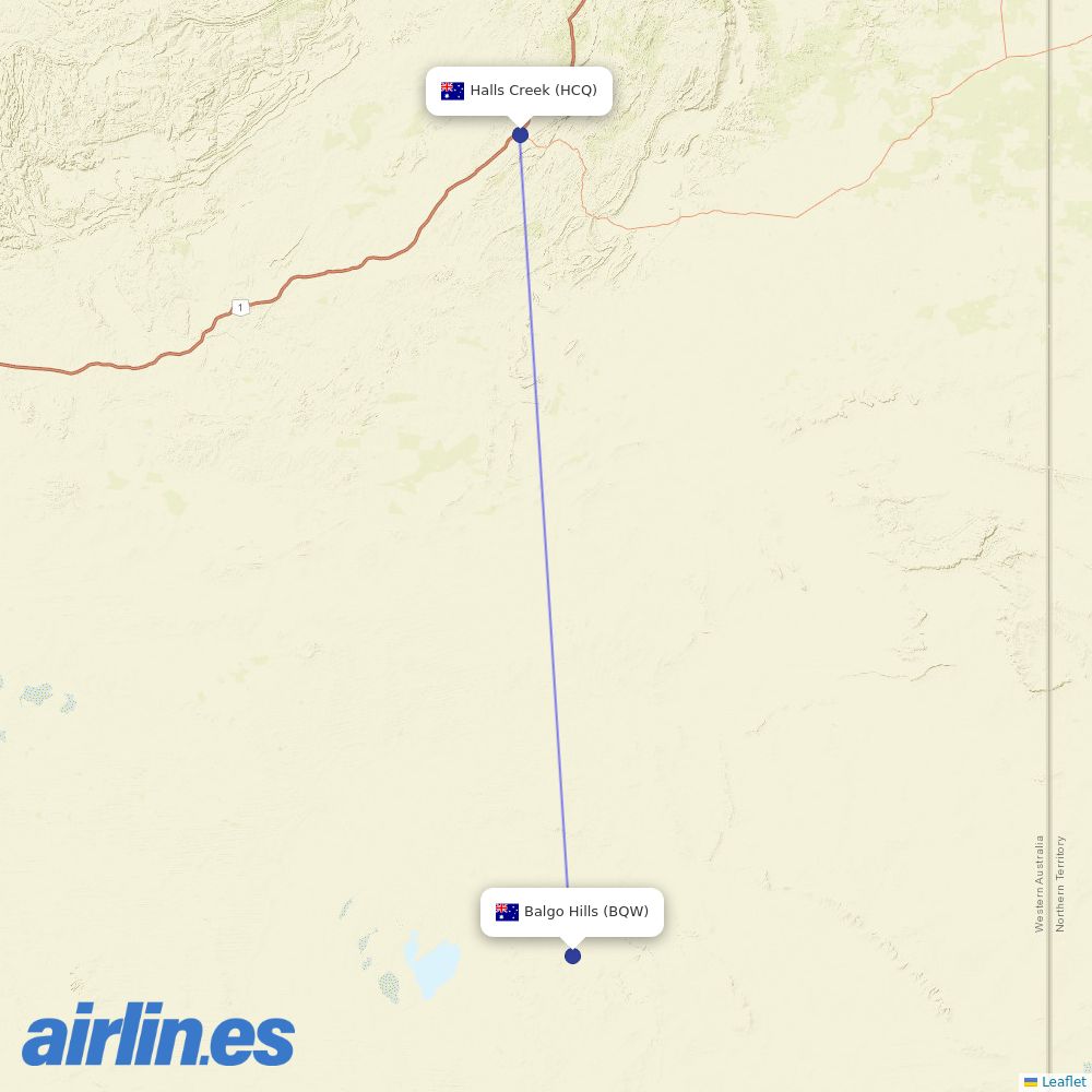 Aviair at BQW route map