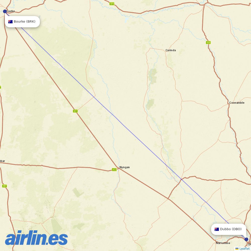 Air Link at BRK route map