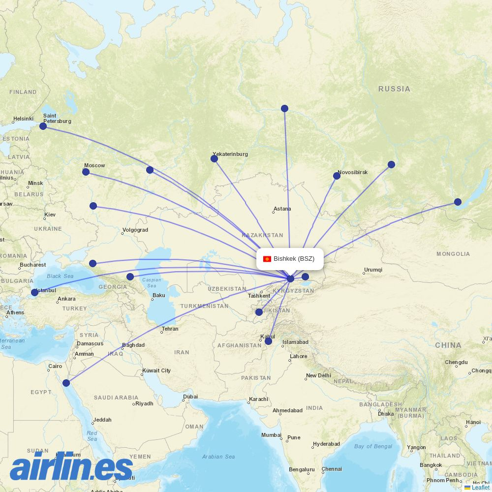 Avia Traffic Company at BSZ route map