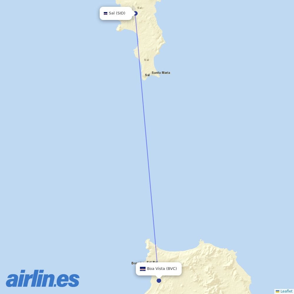 TUI fly Deutschland from Rabil Airport destination map