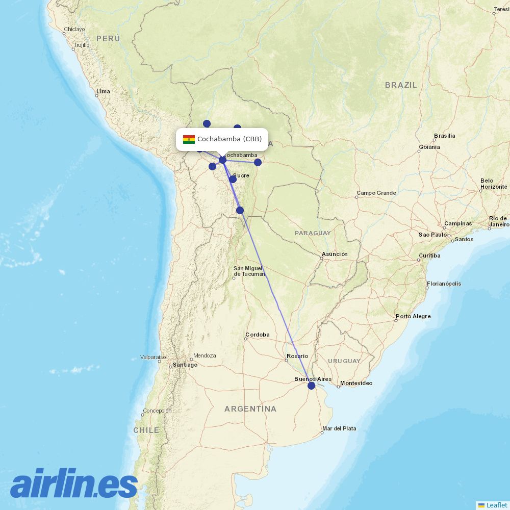 BoA at CBB route map