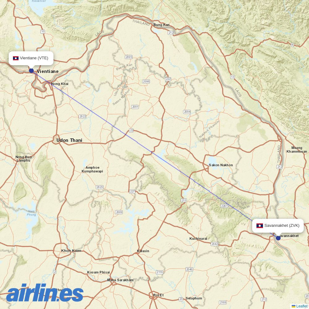 Qingdao Airlines from Chongqing Jiangbei International Airport destination map