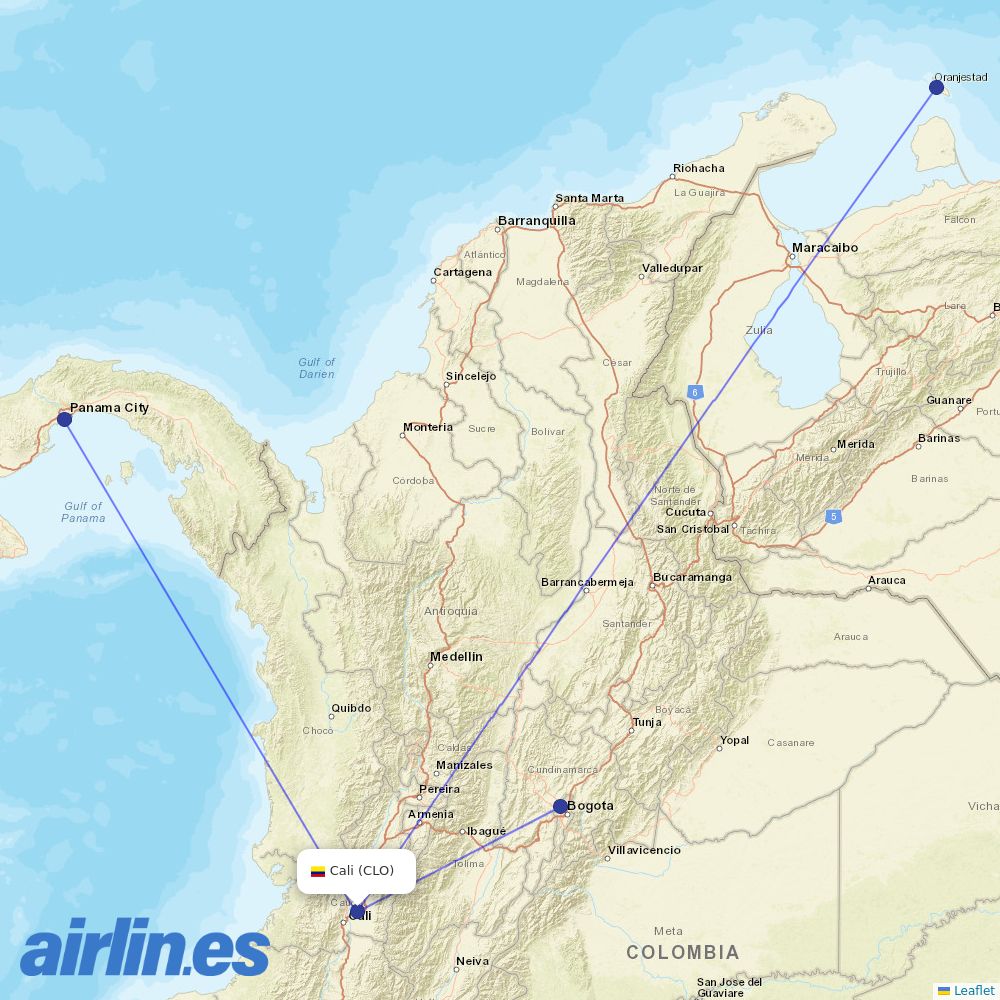 Wingo at CLO route map