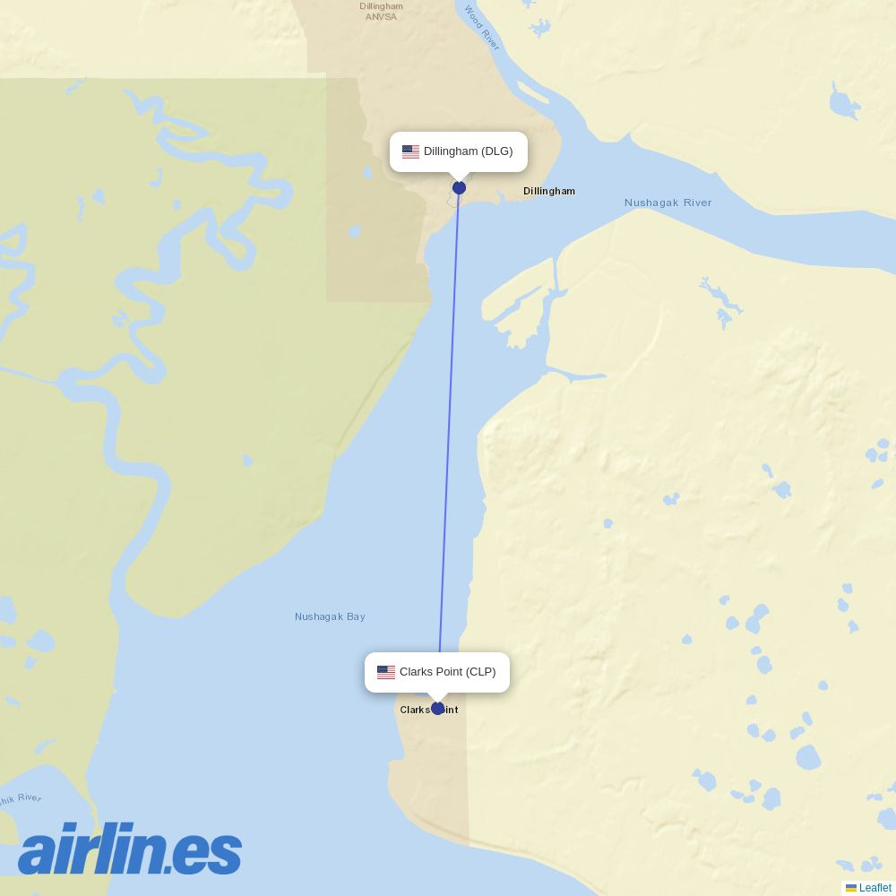 Sky Gabon at CLP route map