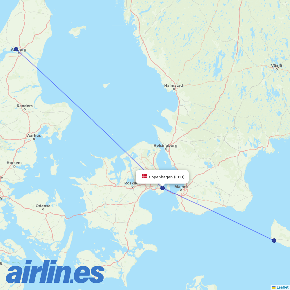 DAT at CPH route map