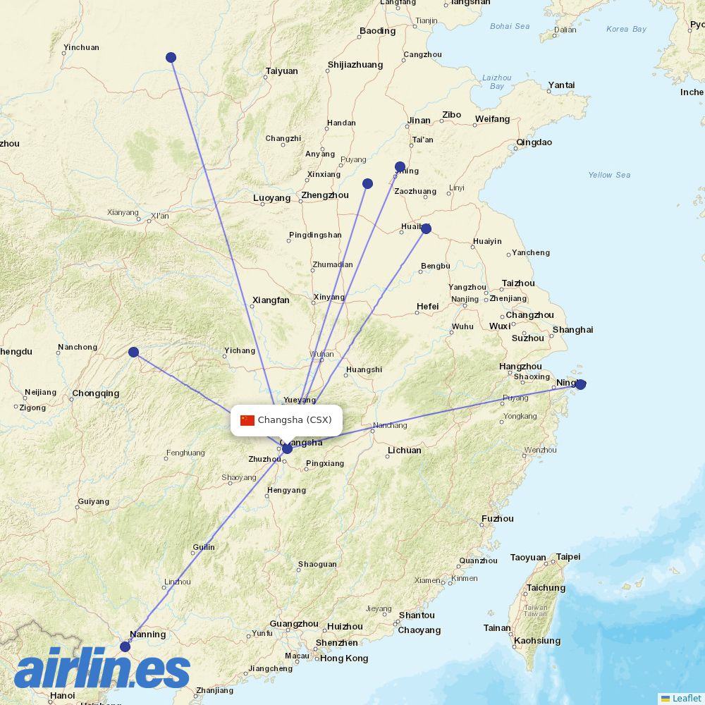GX Airlines at CSX route map