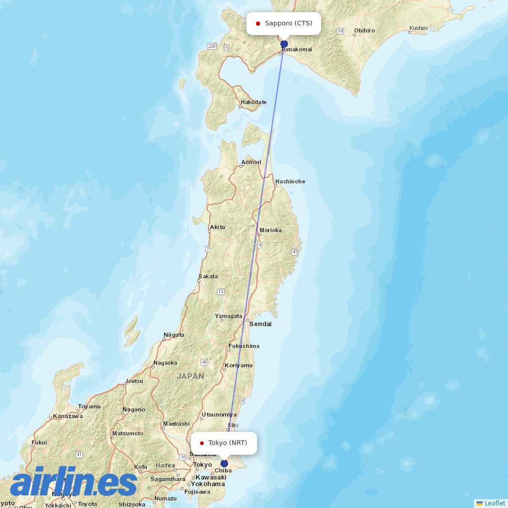 Spring Japan at CTS route map