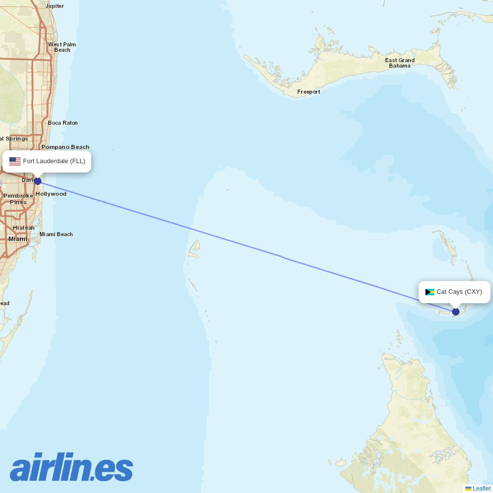 Tailwind at CXY route map