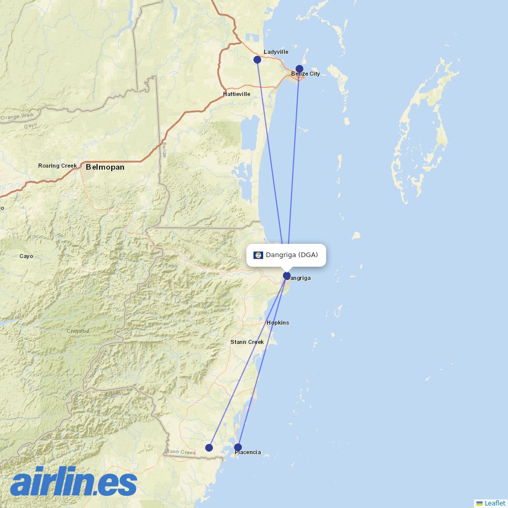 MIA at DGA route map