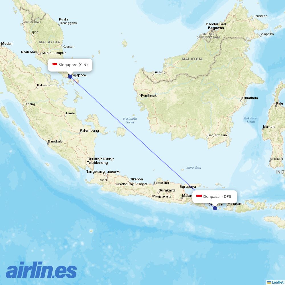 Scoot at DPS route map