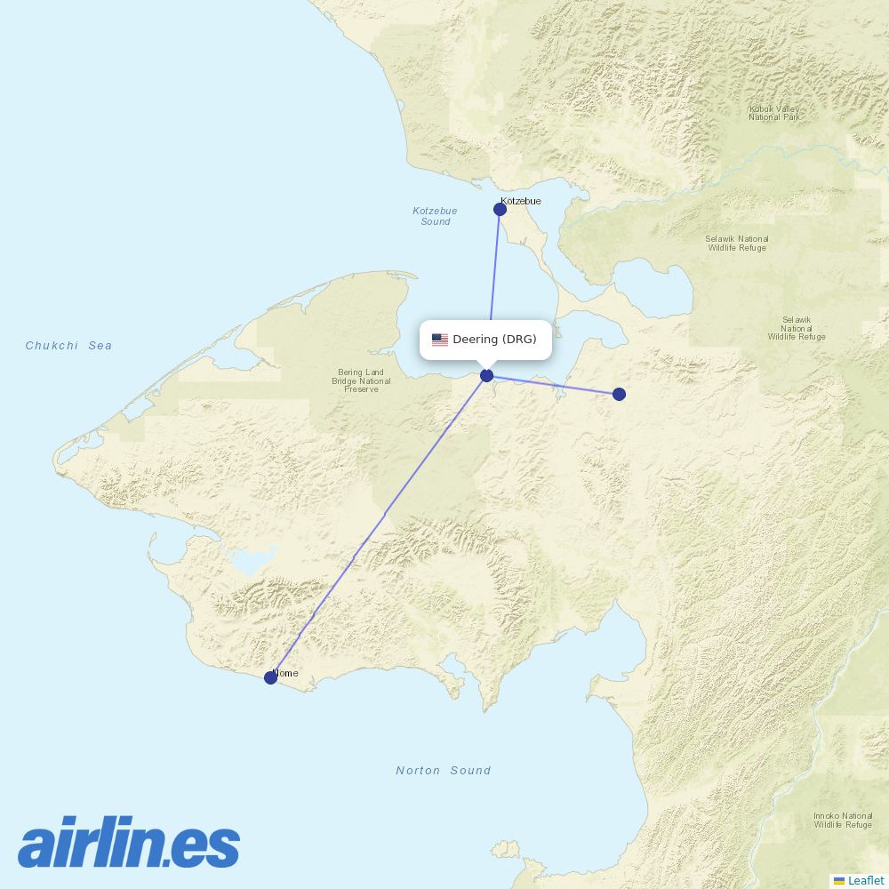 Easy Fly Express at DRG route map