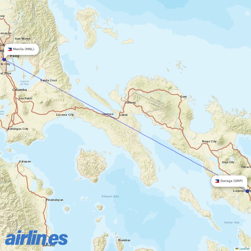 PAL at DRP route map