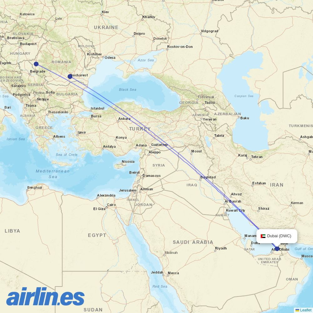 Animawings from Dubai Al Maktoum destination map
