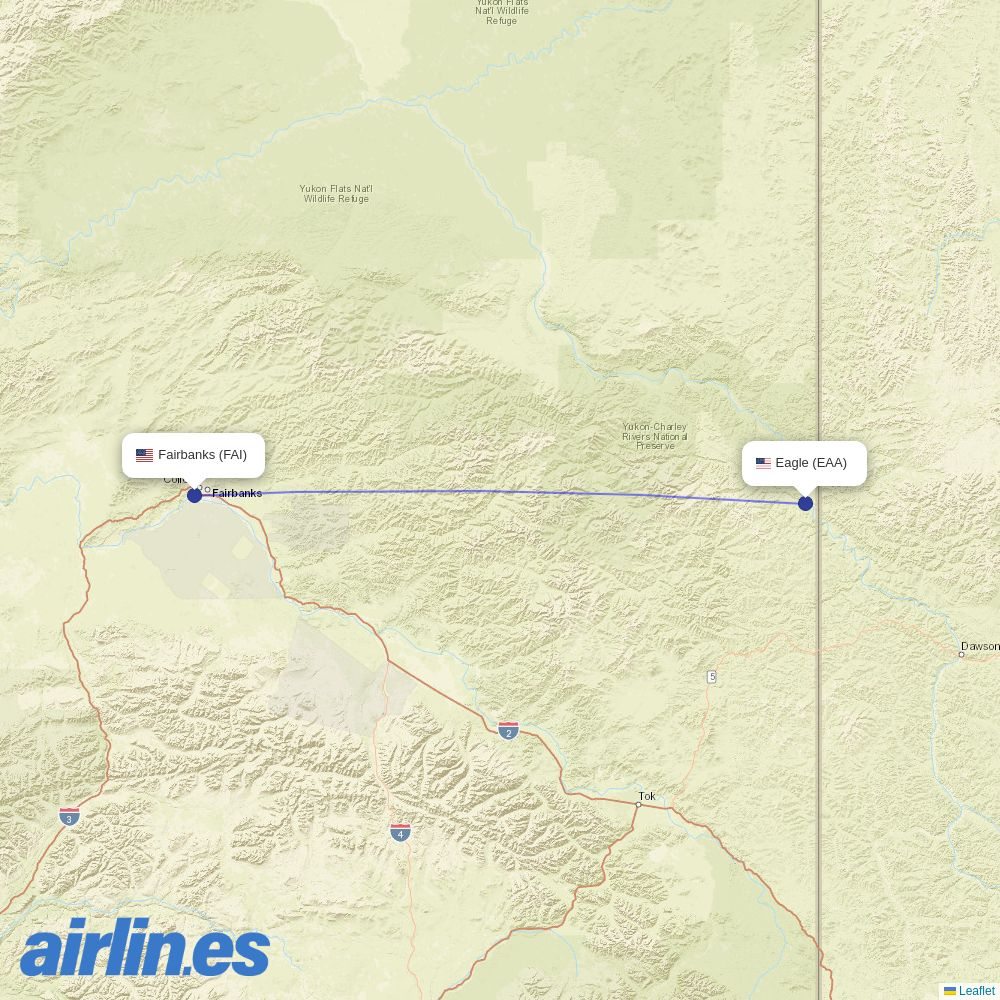 Everts Air at EAA route map