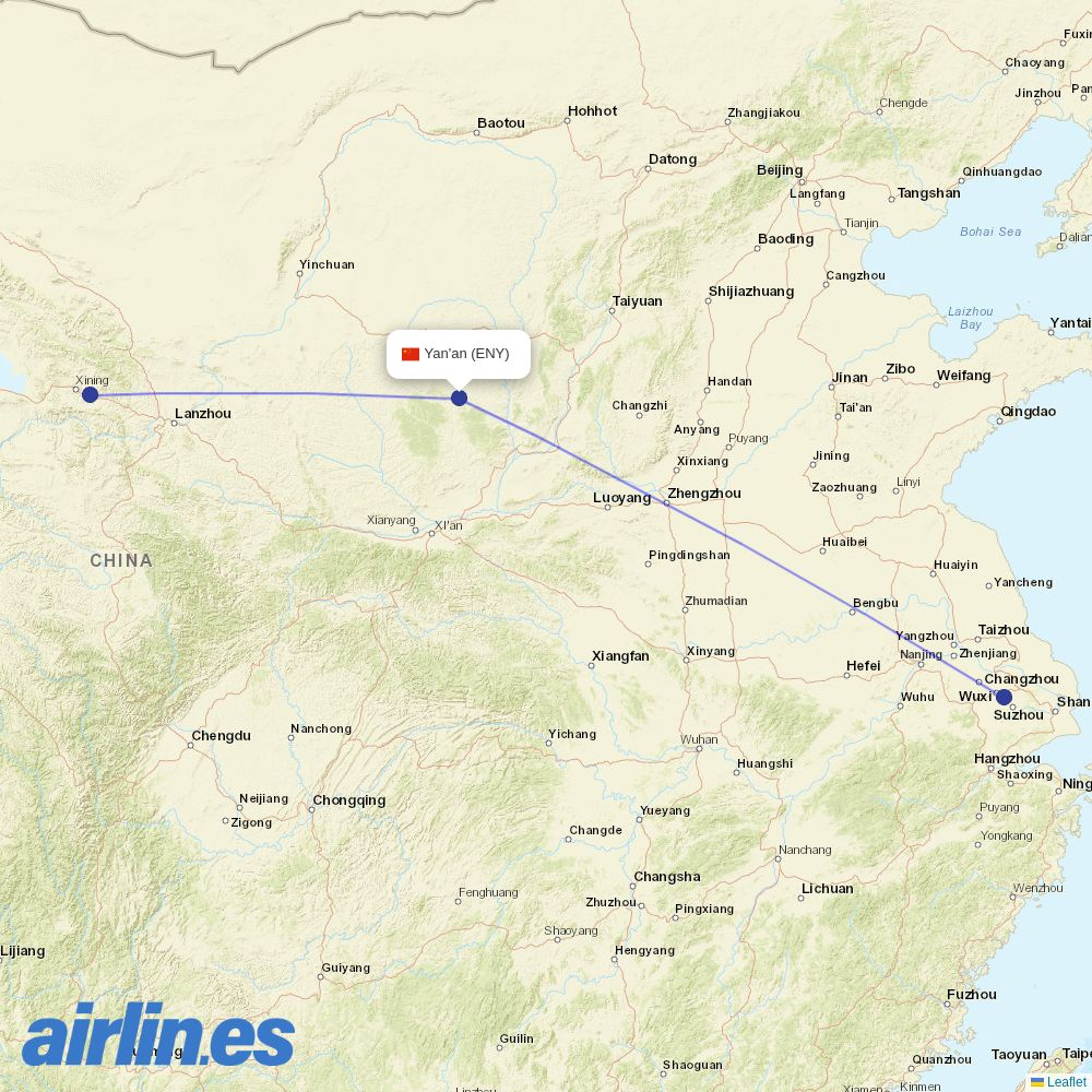 Air Travel from Nanniwan Airport destination map