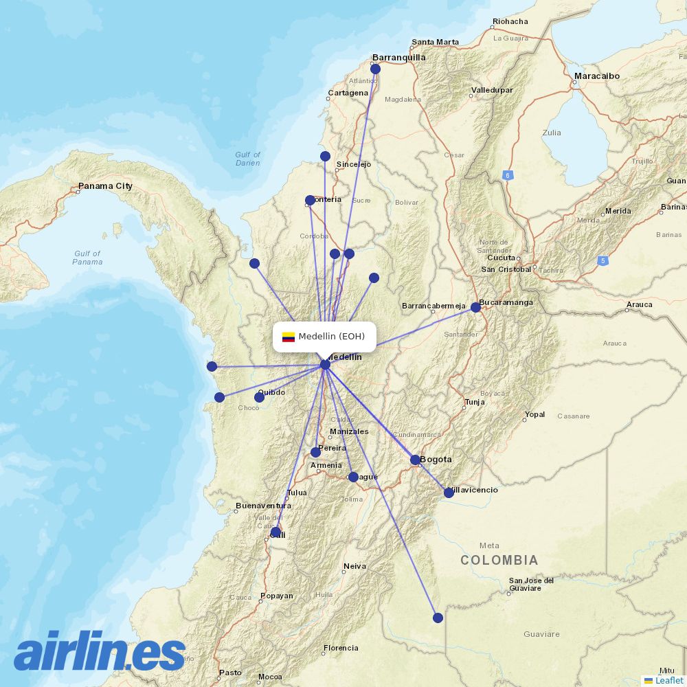 Clic Air at EOH route map