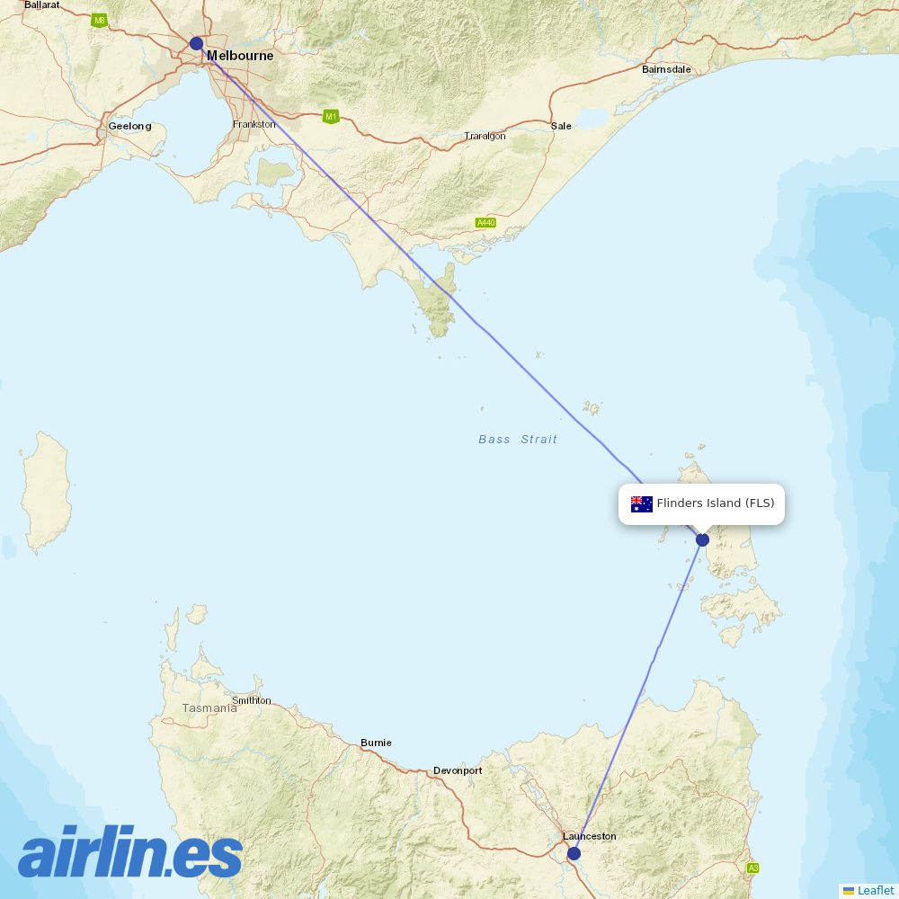 Sharp Airlines at FLS route map