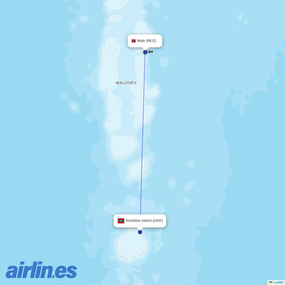 Maldivian at GKK route map