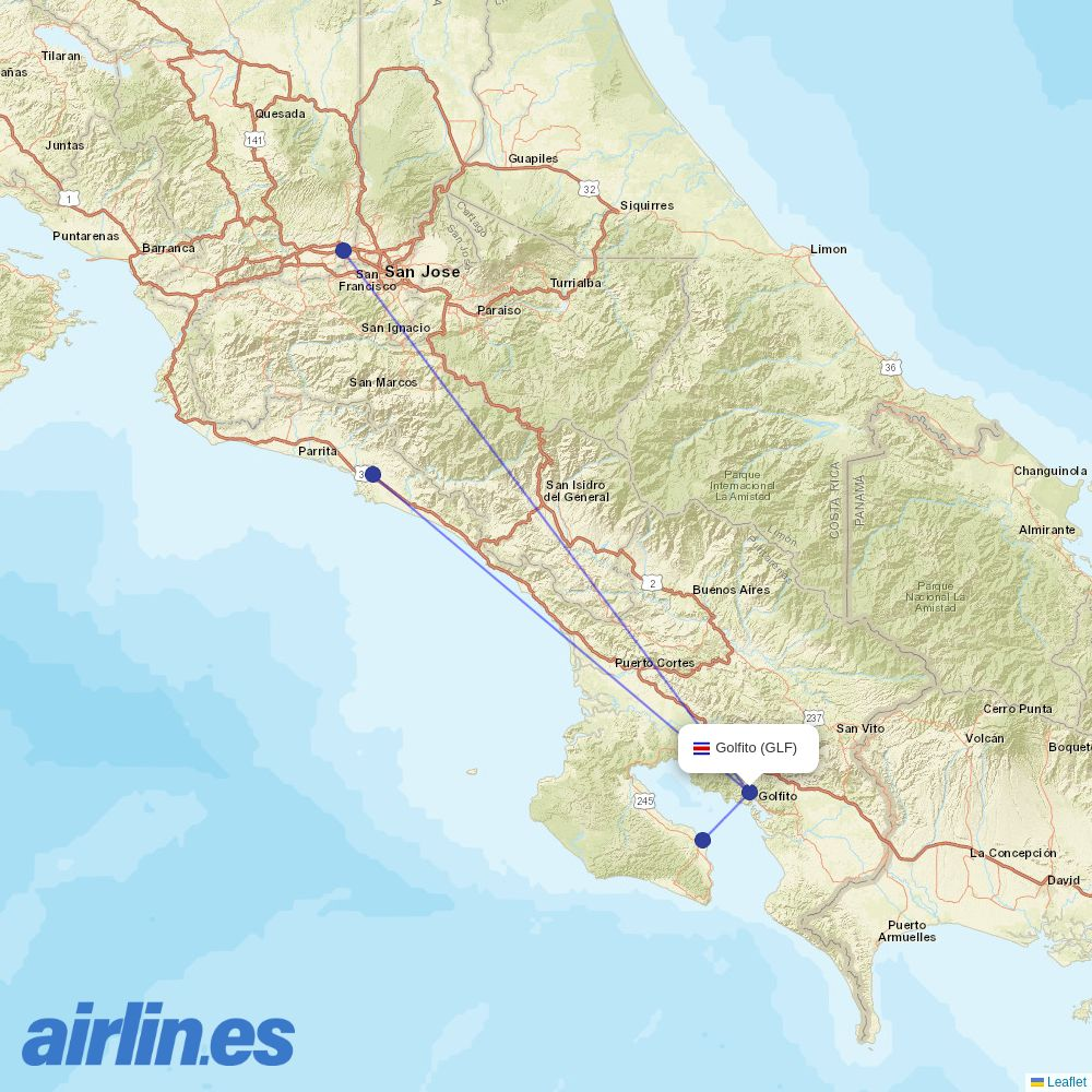 SANSA at GLF route map