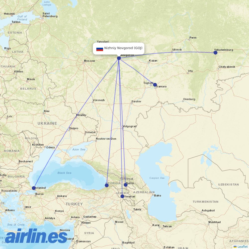 Red Wings at GOJ route map