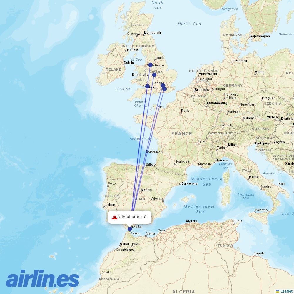 TUIfly Netherlands from Eelde destination map