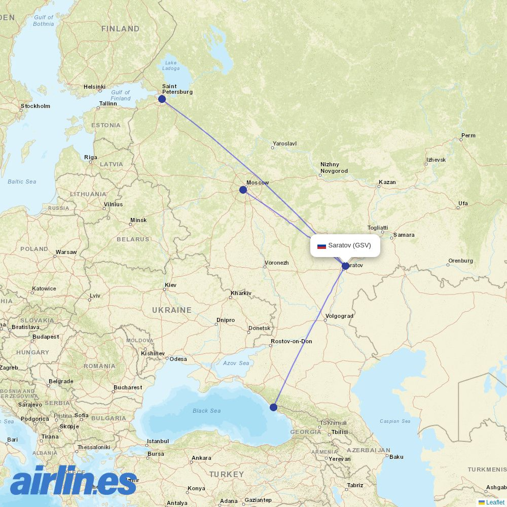 Pobeda at GSV route map