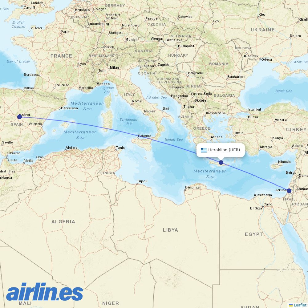 Bluebird at HER route map