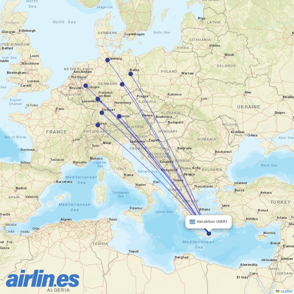 Condor at HER route map