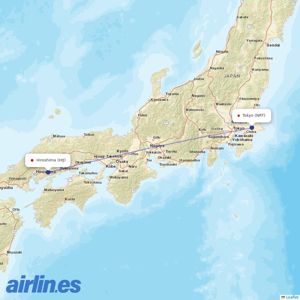 Spring Japan at HIJ route map