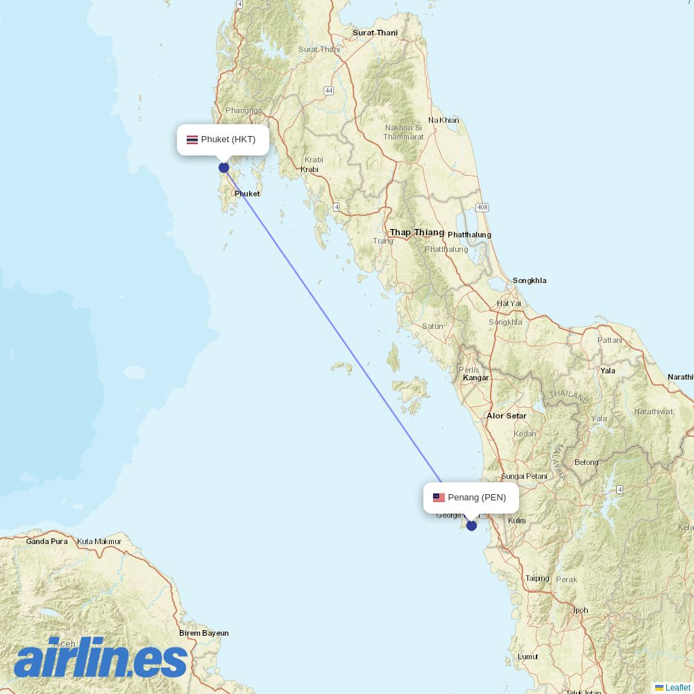 Firefly at HKT route map