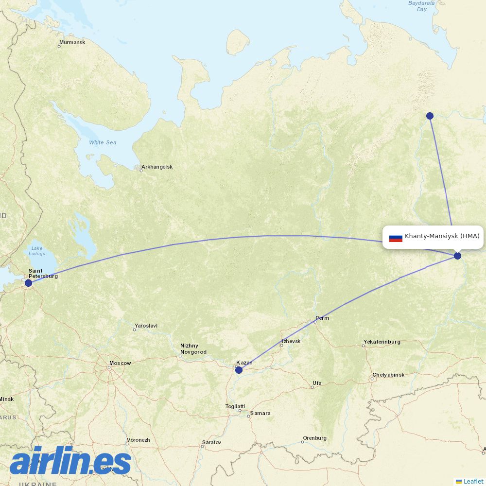 RusLine at HMA route map