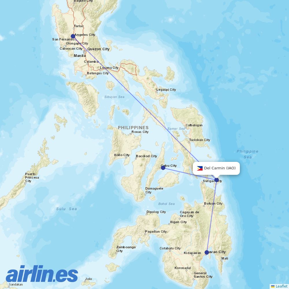 Cebgo at IAO route map