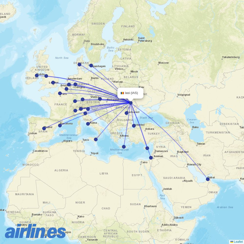 Wizz Air Malta at IAS route map