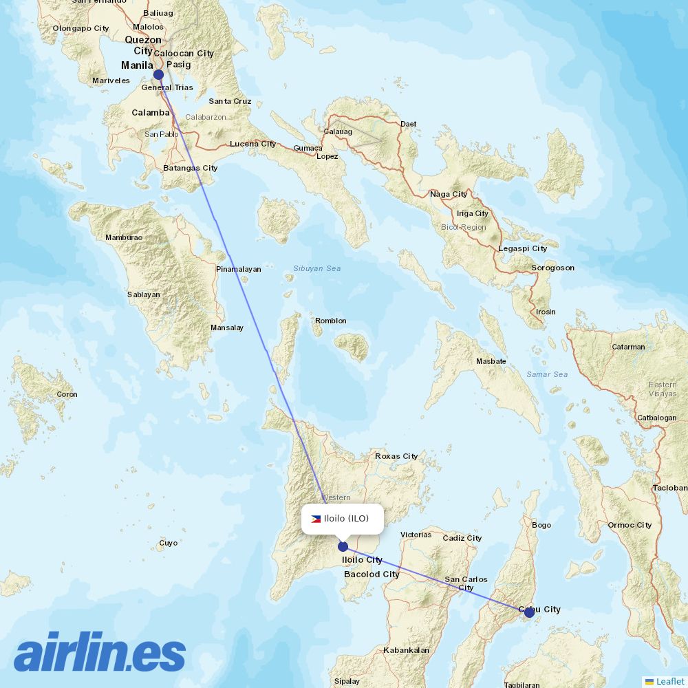 PAL at ILO route map