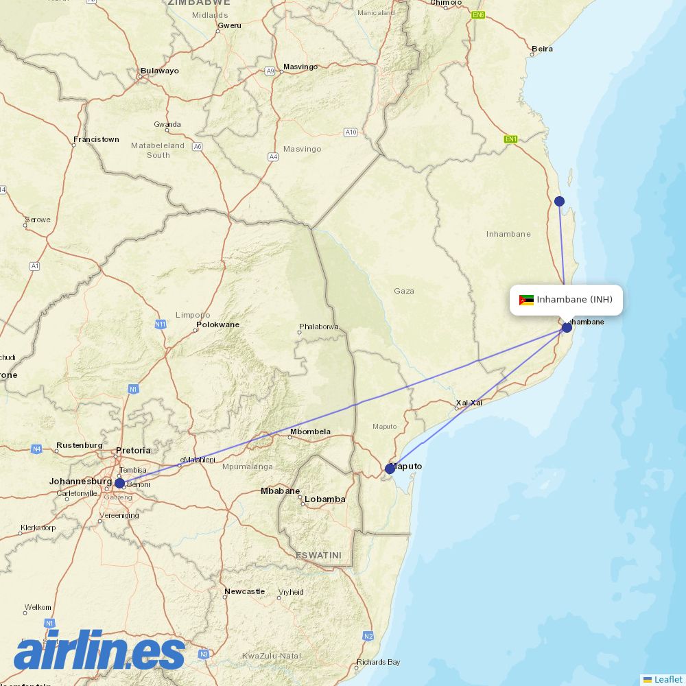 LAM at INH route map