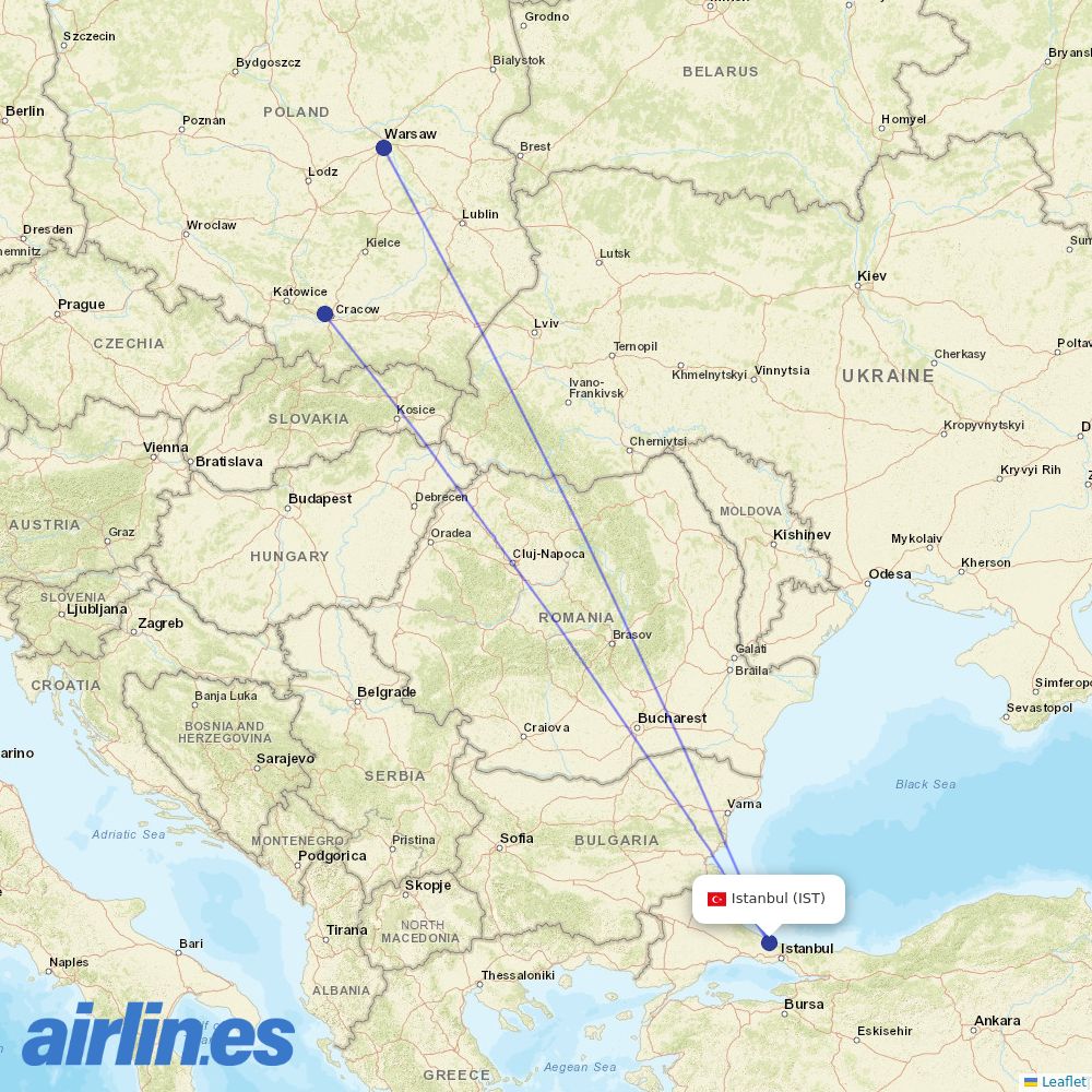 LOT at IST route map