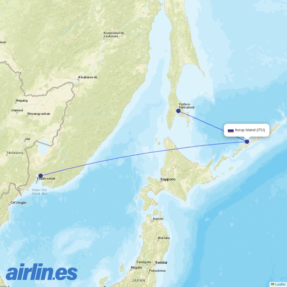 Aurora at ITU route map